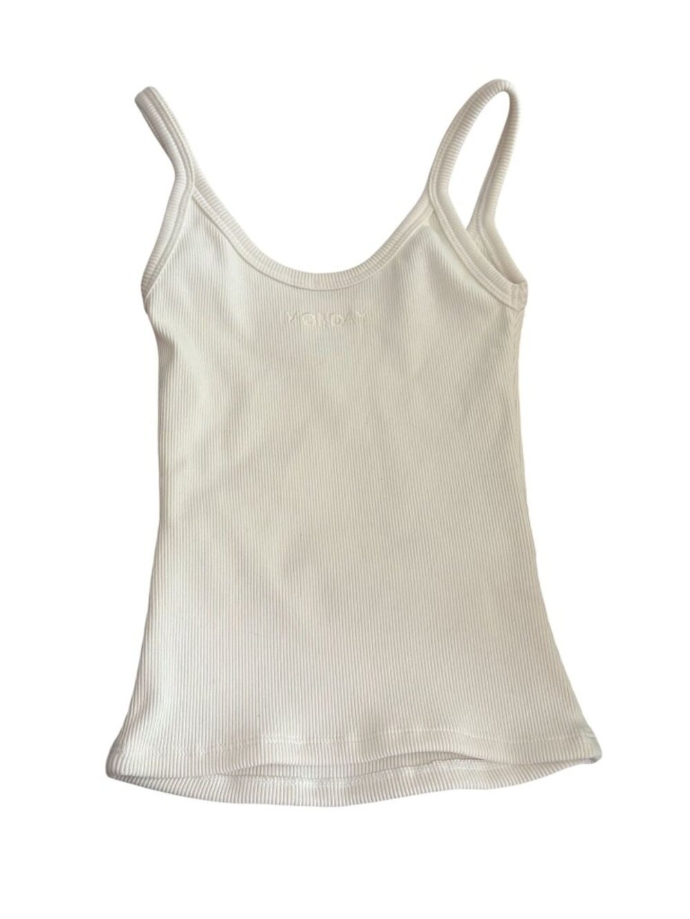 MONDAY Swimwear Active Devin Tank in Ivory - Picture 3 of 4